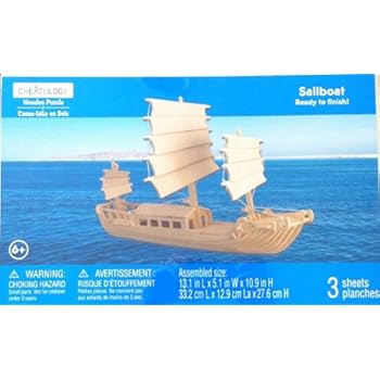 Amazon.com: Creatology Wooden Puzzle: Kogg Vessel 3-D Wood ...