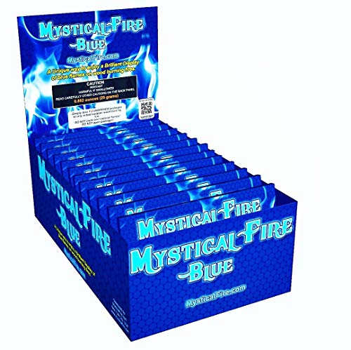 Mystical Fire BLUE Campfire Fireplace Colorant Packets (12 Pack, Mystical Fire Blue)