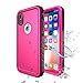 Cozycase Waterproof Case for XS/X Case, Wireless Charging Support X Waterproof Shockproof Full-Body Rugged Case with Built-in Screen Protector Pink
