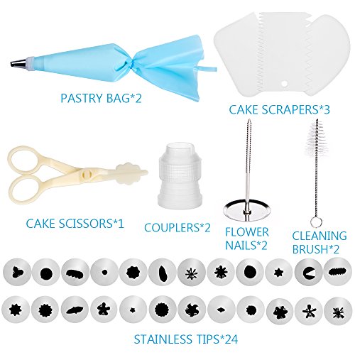 image for Bransio Cake Decorating Supplies,36 Pieces Cake Decorating Supplies Ki