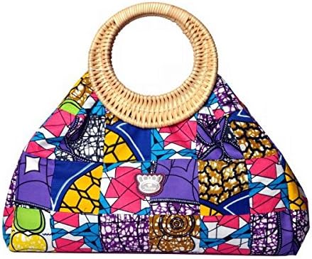 Exquisite Rattan Handle Shopper Bag