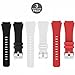 Lamshaw Classic Silicone Replacement Band for Michael Kors Smartwatch Strap (3 Pack)