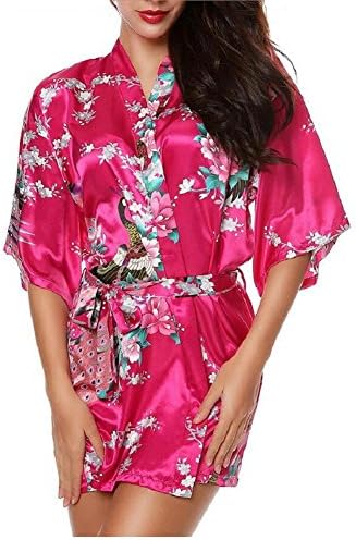 liudou Silk Women Short Chemise Night Robe