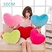 EA-STONE 30cm Multi-Colored Heart Shape Decorative Throw Pillow,Soft PP Cotton Cushion Stuffed Plush Toy for Sofa Office Home Decor Best Gift for Woman Girl (Pink)