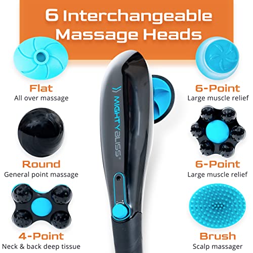 Mighty Bliss Deep Tissue Back and Body Massager Cordless Electric