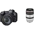 Canon EOS R6 Mark II RF24-105mm F4 L is USM KIT with RF 70-200mm F2.8 L is USM Lens, Telephoto Zoom Lens, 3792C002