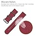 Fintie Bands Compatible with Samsung Galaxy Watch 3 45mm / Galaxy Watch 46mm / Gear S3 Classic/Frontier, Soft Woven Nylon Band 22mm Quick Release Adjustable Replacement Sport Strap, Red