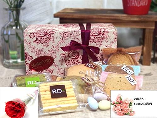 Amazon 母の日 神戸スイーツ 焼き菓子セット９個入 母の日 プチカーネーション メッセージカード付き 造花 短納１ 神戸スイーツ ケーキ 洋菓子 通販