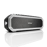 KooPower KOOMB0215BS 10W Aluminum Bluetooth Waterproof Speaker, Black / Silver