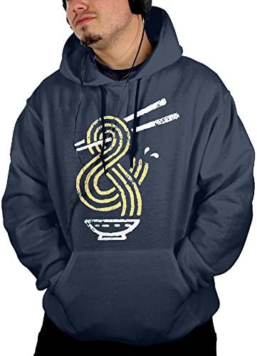 Ramen Ampersand Men's Hooded Sweatshirt Mens Pullover Hoodie Fashion Athletic Sweatshirts