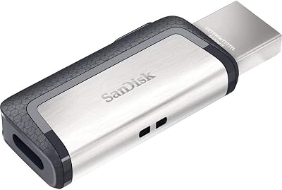 SanDisk Ultra 128 GB Dual Type-C USB 3.1 Flash Drive Silver