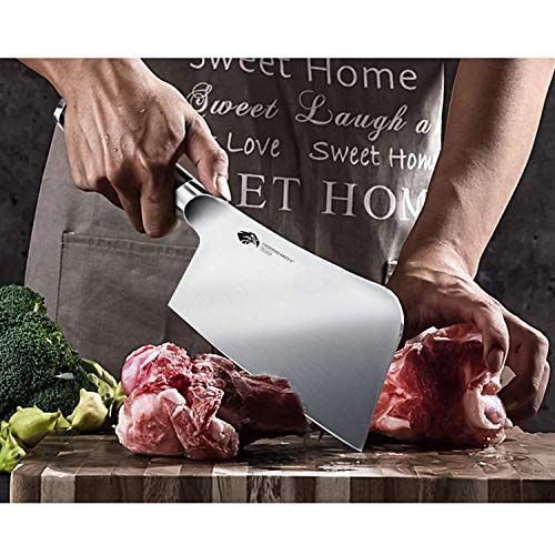 TUO Chopper Knife 6 inch Meat Cleaver Chopping Knife Heavy Duty Butcher Knife German HC