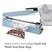 Metronic Impulse Sealer 12 inch/300mm Tabletop Poly Bags Heat Sealers Manual Impulse Sealer Machine with 2 Replacement Kits Blue