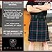 UT Kilts Men's Standard Tartan Utility Kilt, Modern Scottish Kilt for Everyday Wear, Tactical Kilts with Adjustable Hip Straps & Cargo Pockets for Men, Black Watch, 34