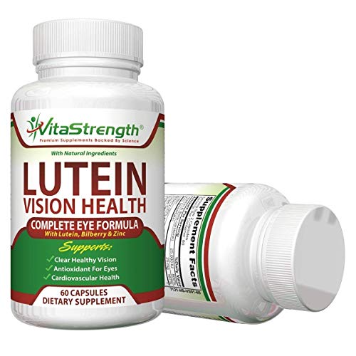 Vision Health Complete Eye Formula with Essential Vitamins for Eyes - with 20mg Lutein Plus Bilberry, Zinc and Other Eye Care Nutrients - Lutein for Eyes - 60 Eye Vision Capsules - Thumbnail 2