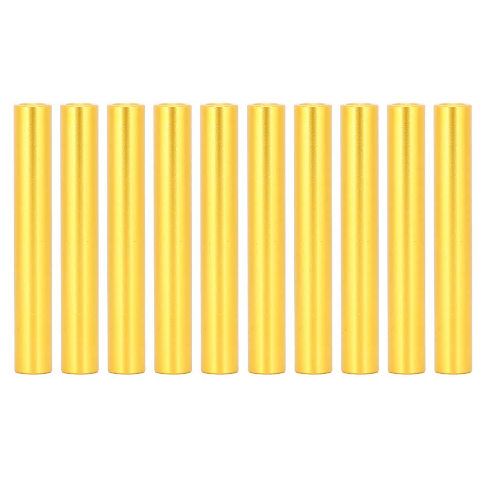 ViaGasaFamido 10Pcs M3x35 Standoff Spacer Round Anodized Aluminum Alloy Drone Hardware Column Spacer Stud Female Thread Fastener Rods for UAV Multi-Rotor Aircraft, Silver Screw