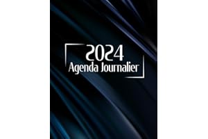 Agenda 2024 Français Journalier: planificateur 2024 canadian format A4, journalier, 365 jours, 1 page par jour avec heure (de