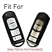 Coolbestda Rubber Smart 4buttons Key Fob Full Cover Remote Case Keyless Protector Jacket for 2018 2017 Mazda CX-5 CX-7 CX-9 Mazda 3 6 MX-5 Miata Toyota Yaris Black
