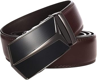 Gmgod ️ Cinturón, Cinturón de cuero deslizante con hebilla automática