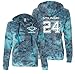 Ladies Teen Wolf Beacon Hills Lacrosse Stilinski 2-Sided Burnout Hoodie (Medium, Bahama Blue)