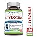 Pure Naturals L-Tyrosine Dietary Supplement, 500 Mg 180 Capsules- Supports Healthy Glandular Function*Supports Brain Health & Mental Alertness*Promotes Stress Relief*