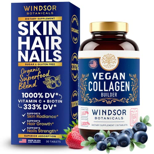 Vegan Collagen Supplements PlantBased Collagen Pills for Women and