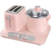 2 Slice Toasters, Extra Wide Slots for Household Kitchen Breakfast Settings Reheat Cancel Defrost Steamer Switch Multifunctio