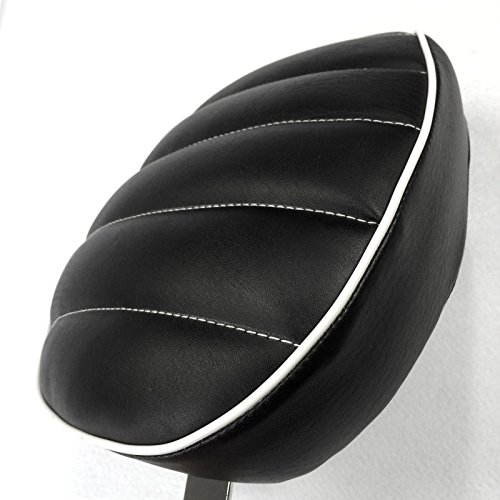 HK Motorcycle Black Custom Back Solo Passenger Cross Stripe Style Leather Seat For 2010 2011 2012 2013 2014 2015 Harley Davidson XL1200X X48 X72 - Thumbnail 4