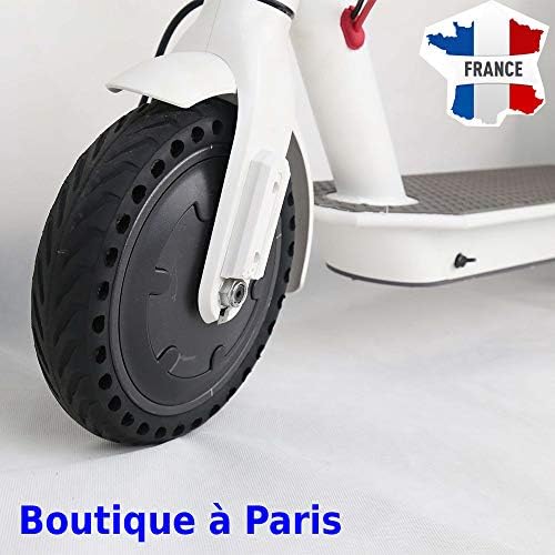 ehua® Pneu Plein Xiaomi Trottinette M365, M365 Pro, Roue Alveolée Dure Anti Crevaison Anti dérapant Increvable Solide 8,5 Pouces Avant/Arrière