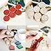 ItAll Wood Rubber Stamp Set of 6 with Floral Flower Pattern for Kids Scrapbooking Card Making