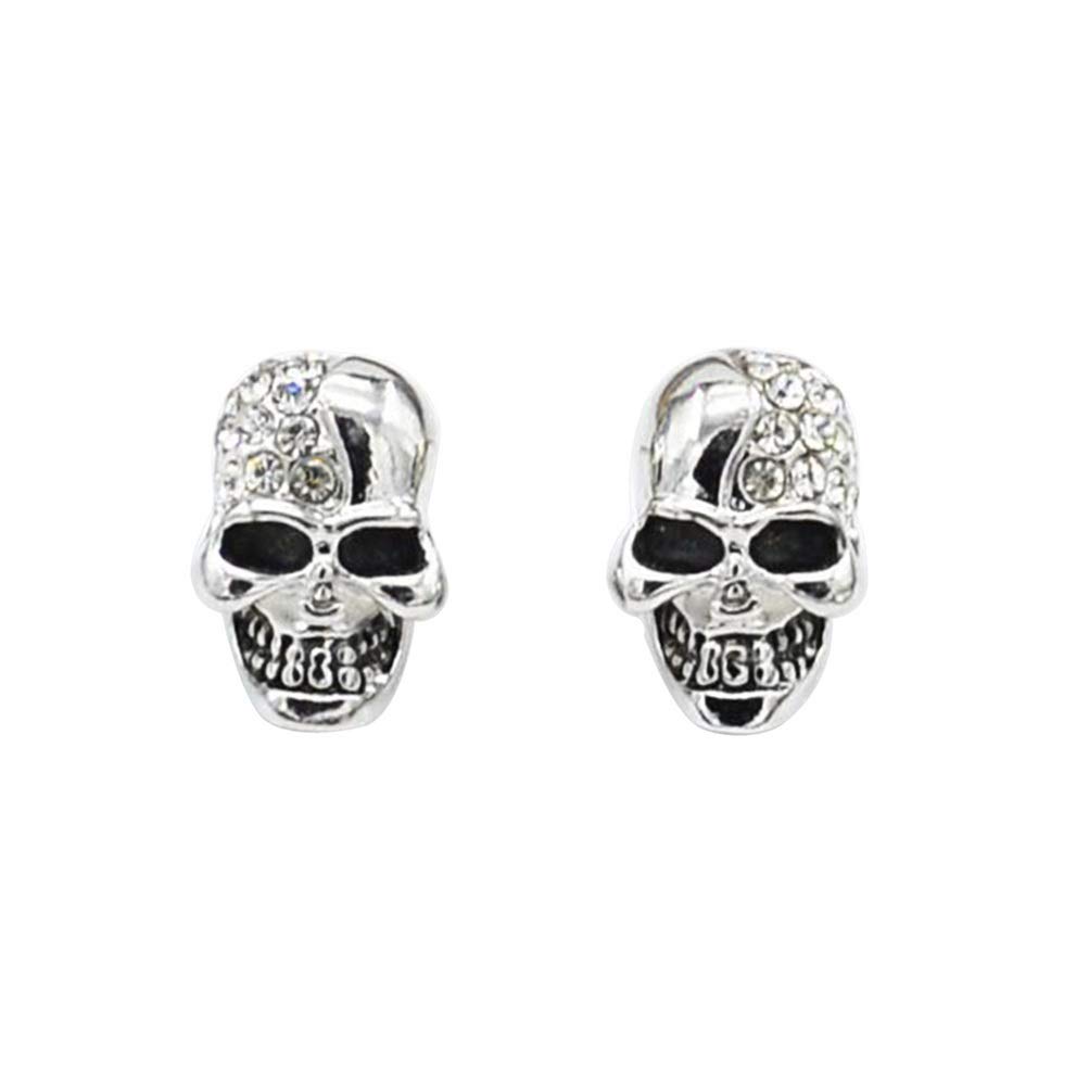 Holibanna Vintage Gothic Skull Earring Set Halloween Skull Jewellery with Rhinestones Fashion Earrings for Women Horror Earrings for Special Occasions