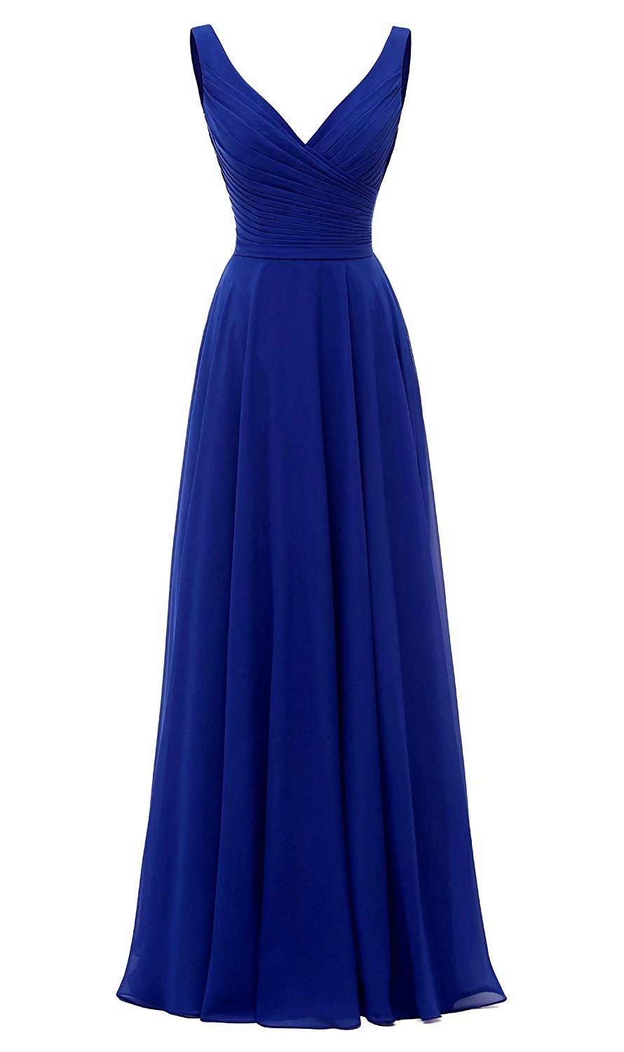 Faironline-Womens-Double-V-Neck-Bridesmaid-Dresses-Long-Chiffon-Wedding-Party-Gown-Size-18-Royal-Blue