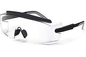 MEIGIX Anti Fog Safety Glasses Safety Goggles Over Glasses Protective Glasses with Anti Scratch Lenses Adjustable