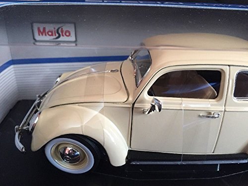 Maisto 1:18 scale Volkswagen kafer - beetle (1955) cream/white