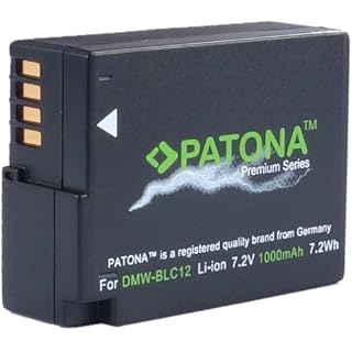 Patona Premium Akku für Panasonic DMW BLC12 E echte 1000mAh intelligenter Akku für Panasonic Lumix DMC GX8 G70 G81 G7 G6 G5 FZ2000 FZ1000 FZ200 FZ300