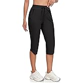 GymBrave Women's Capri Pants with 6 Pockets Quick Dry Lightweight Cargo Hiking Capris Outdoor Casual Travel