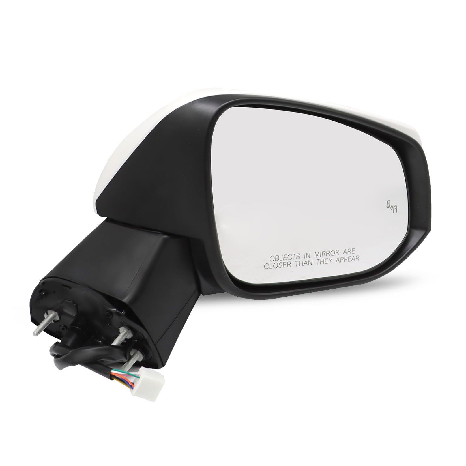 Photo 1 of Aspaton Right Passenger Side Mirror Assembly Compatible with RAV-Four 2019-2024 Rearview Mirror with Turn Signal Light & (BSM) Blind Spot Match & Heated and Power Glass 879100R271 (8Pins White)