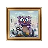 SCASTOE Owls DIY 5D Diamond Embroidery Painting Cross Stitch Craft Home Decor