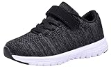 Umbale Girls Fashion Sneakers Comfort Running Shoes(Toddler/Kids) (7 M US Toddler, New Black)
