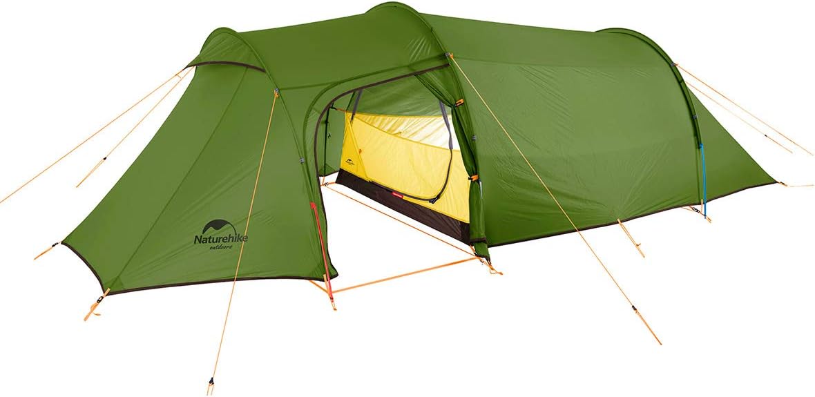 Ultralight 2-3-4 Person Tent Outdoor Camping Climbing One Bedroom Detachable 4 Seasons Tunnel Tent