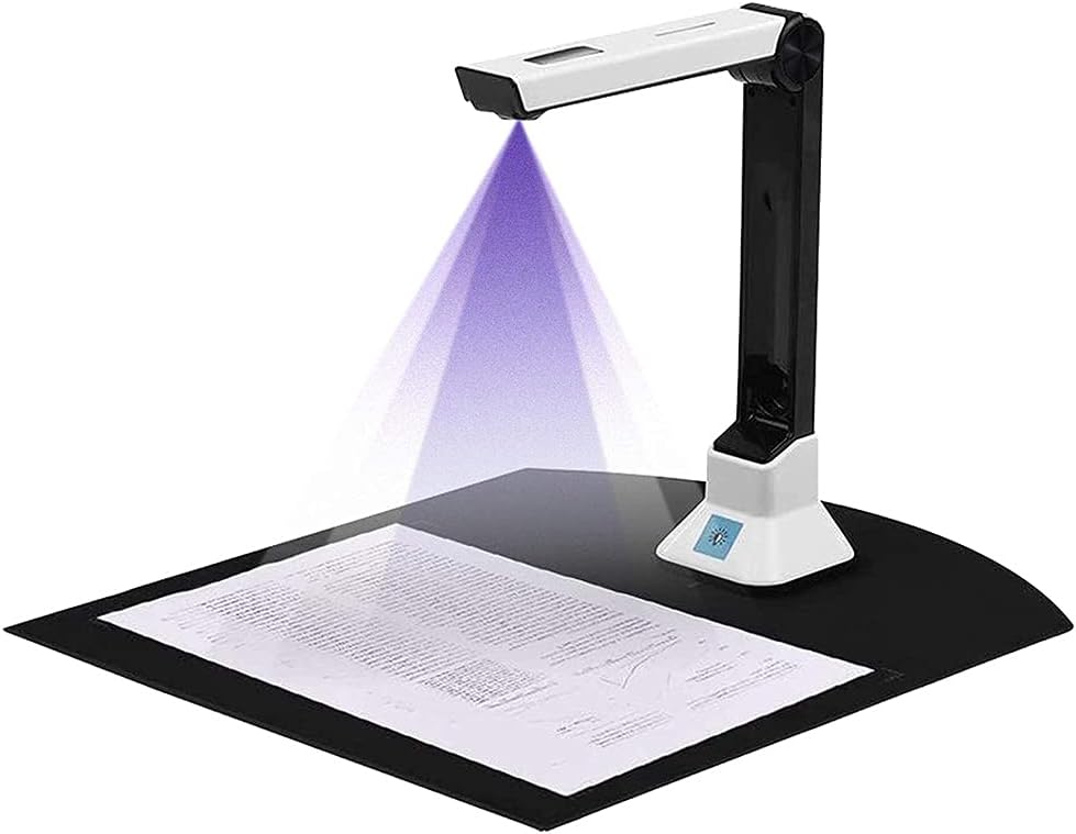 Novara 8MP HD USB Document Camera for Teachers A4 Cam Scanner with Stand