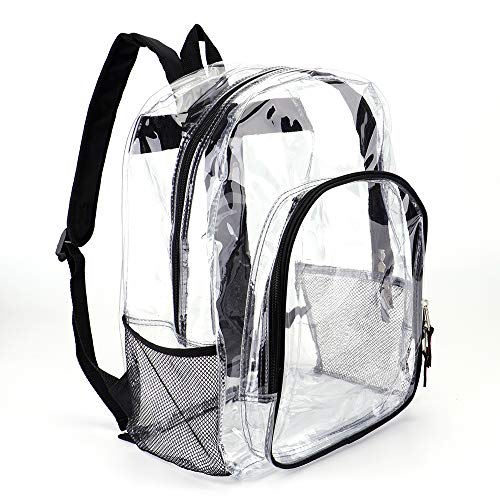 Heavy Duty Transparent Clear Backpack Stadium Approved Clear See Through Backpacks for School Stadium Travel