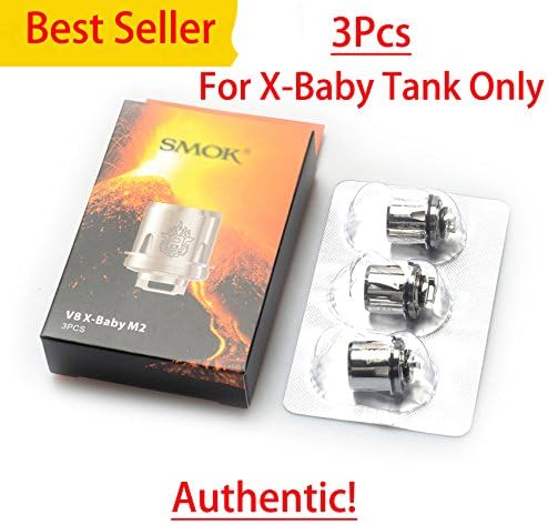 3pcs X-BABŸ M2 0.25 Cǒils For Smǒk ŦḞV8 X-BABŸ TAṄK ȘticḰ X8 KIŦ