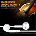 Headphones, 4Pack Earbuds Earphones with Built-in Mic for iPhone 6/6 Plus,6s/6s Plus,iPhone SE 5s 5c,iPad/iPod, Smartphone and Other Devices with 3.5mm Audio Port(The 4th Generation White)