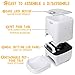 6.5L Pet Feeder,Automatic Cat Feeder Mat Set | Timed Programmable Auto Pet Dog Food Dispenser Feeder for Kitten Puppy – Portion Control Up to 4 Meals/Day,Voice Recording,Battery and Plug-in Power(Mat)thumb 2
