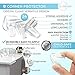 SurBaby |24 Pack Bonus Locks| Clear Corner Protector| Baby Proofing | Impact Absorbent Furniture Corner Guards |Baby Safety|Sharp Table Corner Protector| High Resistant Adhesive |
