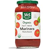 365 by Whole Foods Market, Organic Fat Free Marinara Pasta Sauce, 25 Ounce