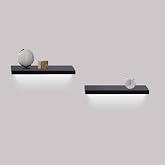 Floating Wall Shelves with Built In LED Lights Modern Display Bookshelves | Illuminated mounted storage for bedroom bathroom living room kitchen decor hardware included easy installation ambient accent
