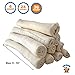 123 Treats - Premium Rawhide Retriever Rolls Dog Rawhides for Dogs 9-10” (36 Count) All-Natural Grass-Fed Free-Range Hand Rolled Beef Dog Bones High-Protein Healthy Chew Treats.