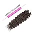 Faux Locs Crochet Hair 12 Inch 6 Packs Curly Faux Locs Wave Braiding Hair Curly End Goddess Locs Synthetic Braids Hair Extensions(4#)